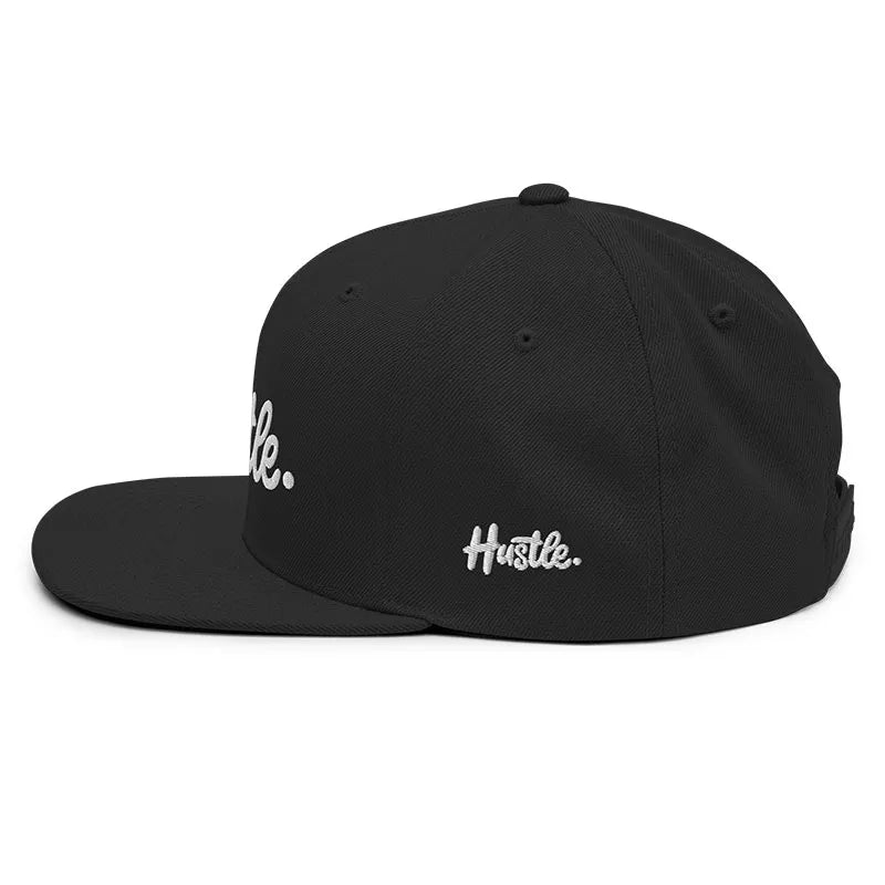Black Hustle Snapback Hat